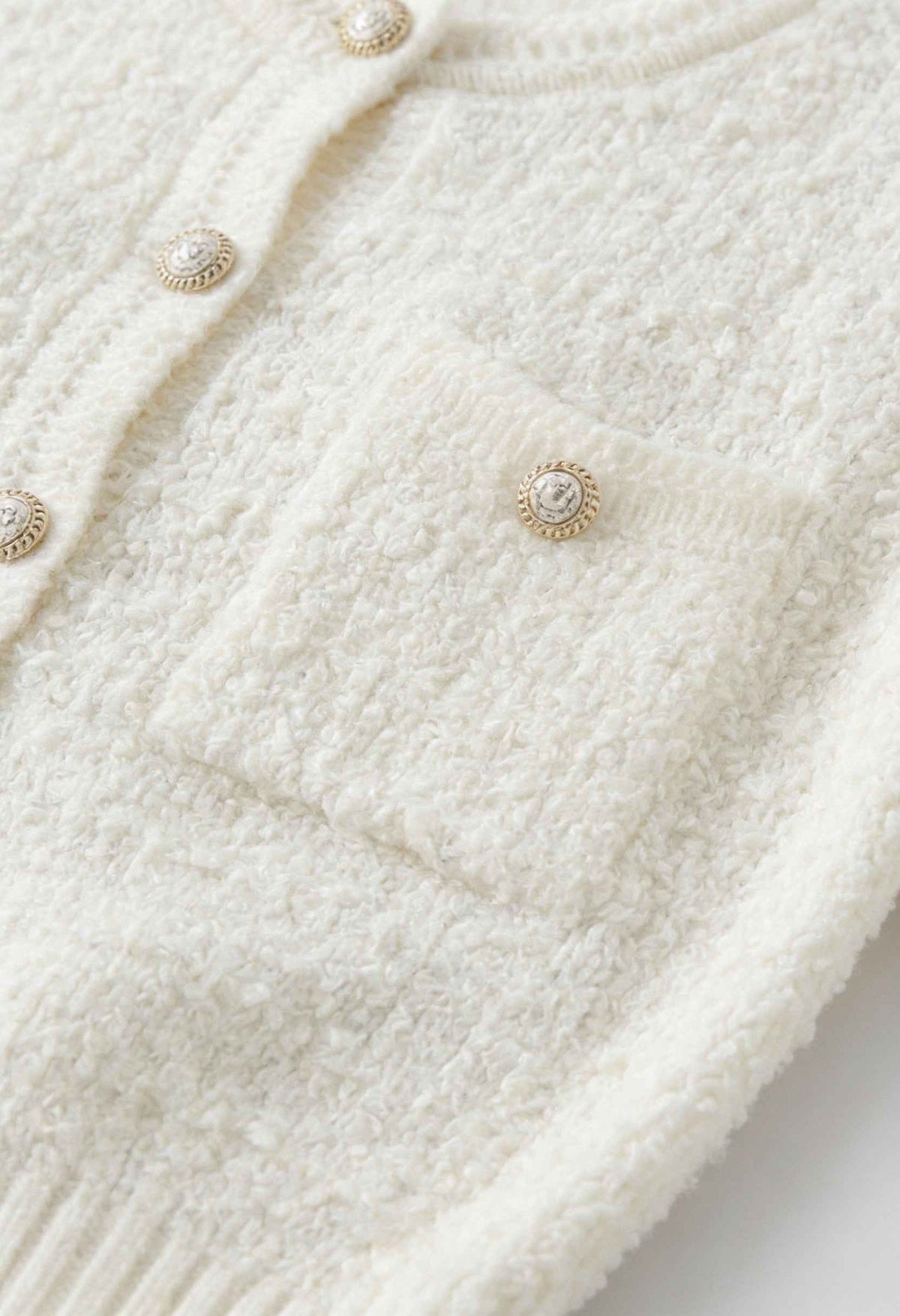 Sarah | Open-Front Cardigan with Ribbed Details