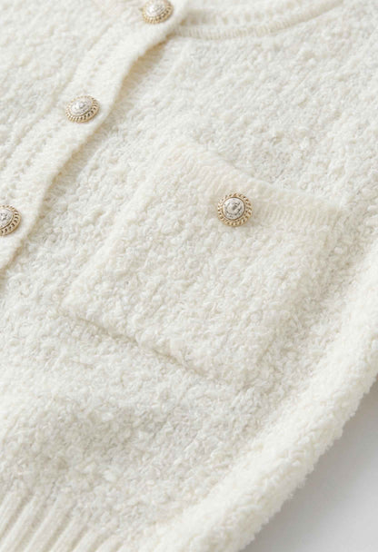 Sarah | Open-Front Cardigan with Ribbed Details