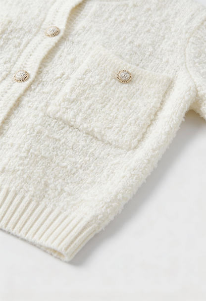 Sarah | Open-Front Cardigan with Ribbed Details