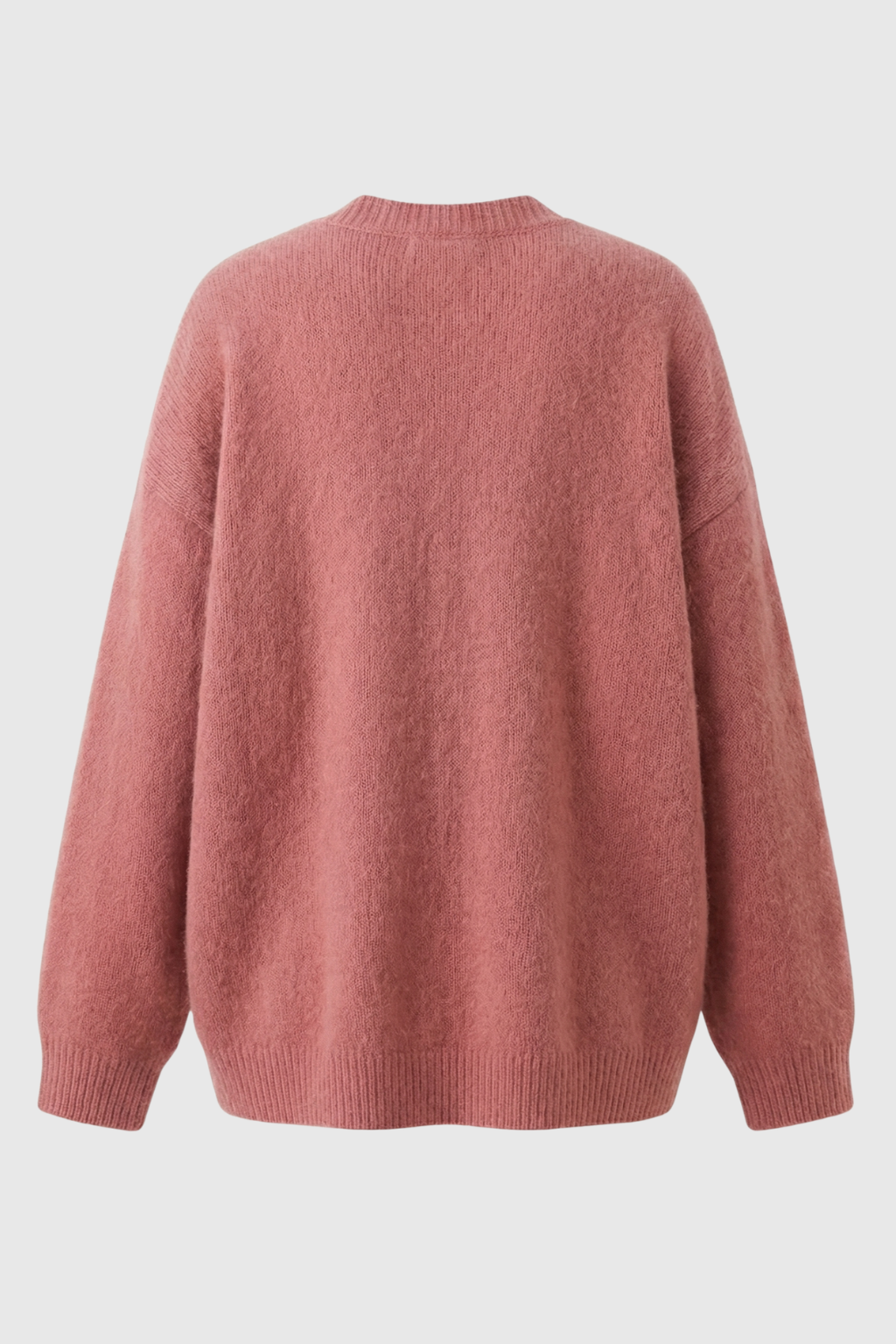 Fiona | Pink Knit Cardigan with Relaxed Fit