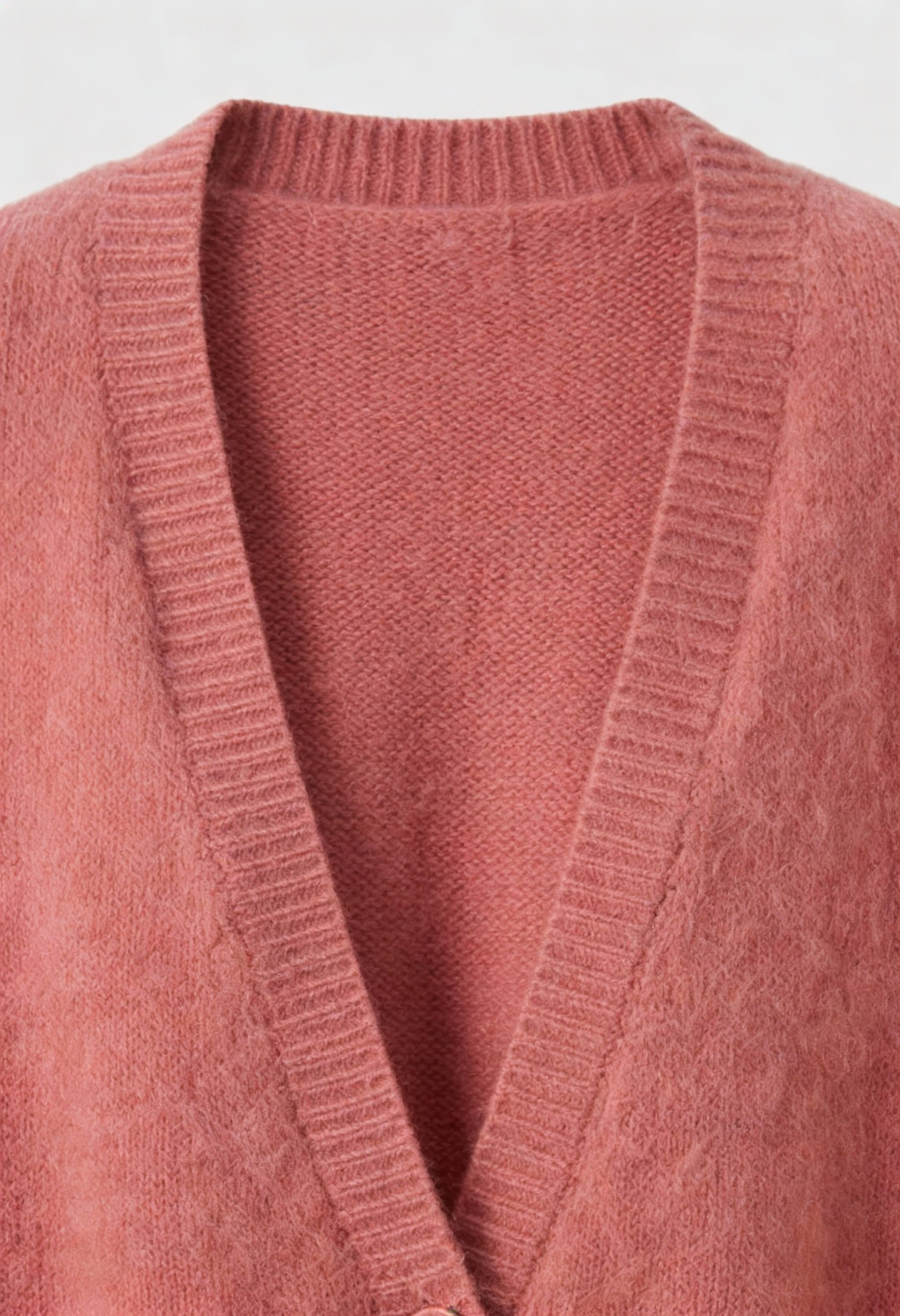 Fiona | Pink Knit Cardigan with Relaxed Fit