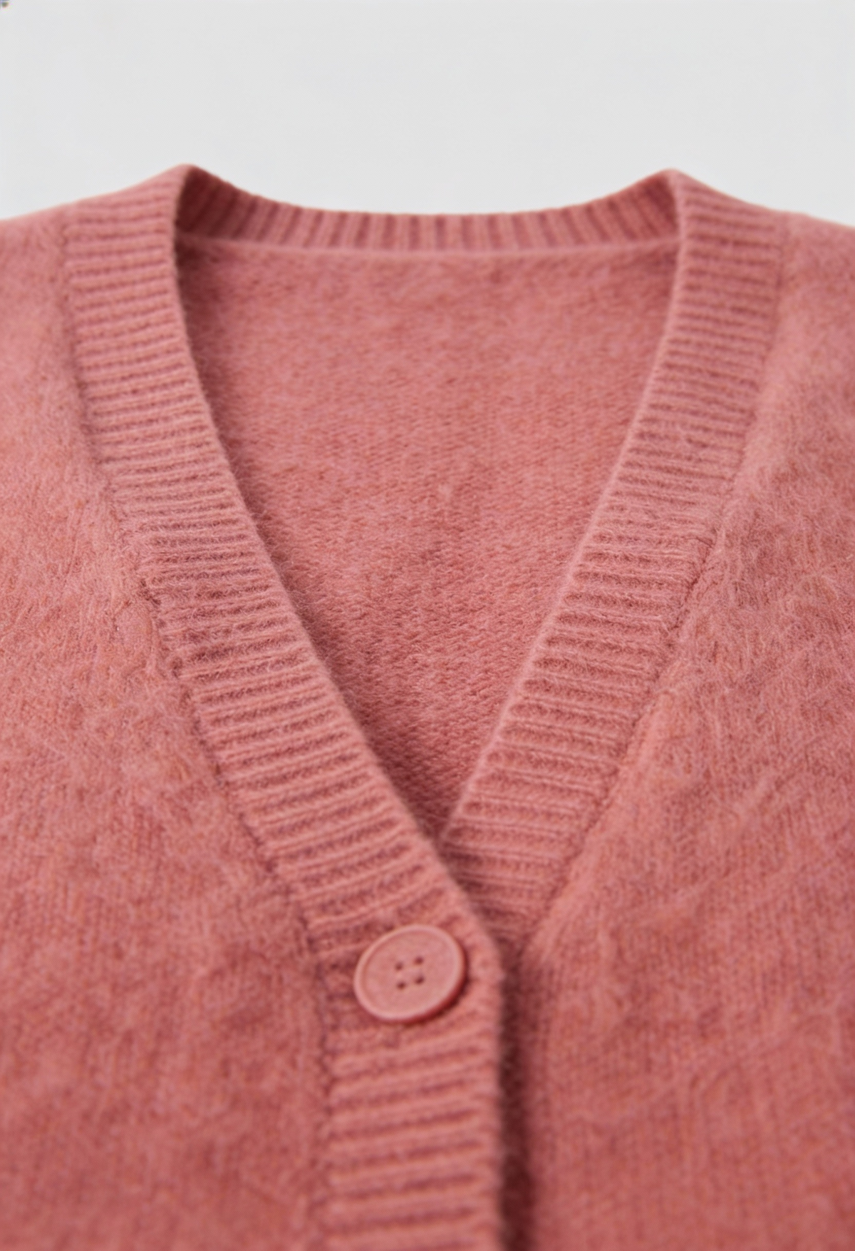 Fiona | Pink Knit Cardigan with Relaxed Fit