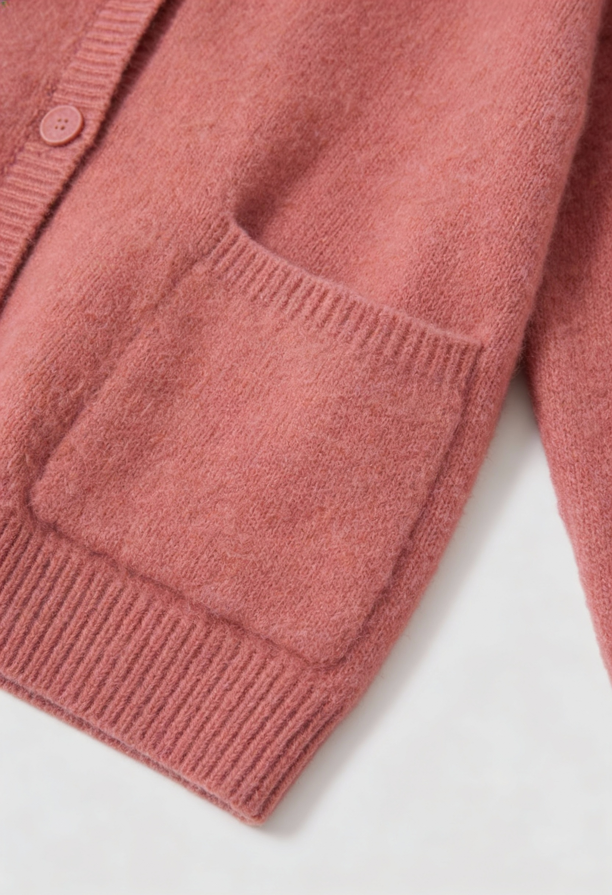 Fiona | Pink Knit Cardigan with Relaxed Fit