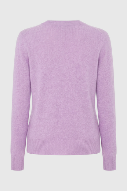 Violet | Purple Knit V-Neck Sweater