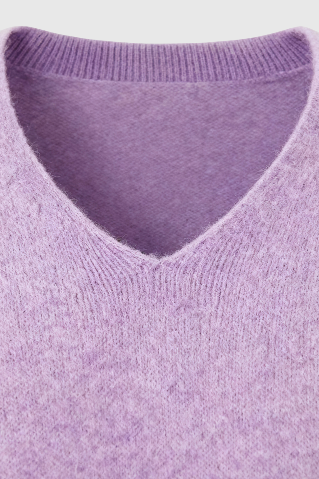 Violet | Purple Knit V-Neck Sweater