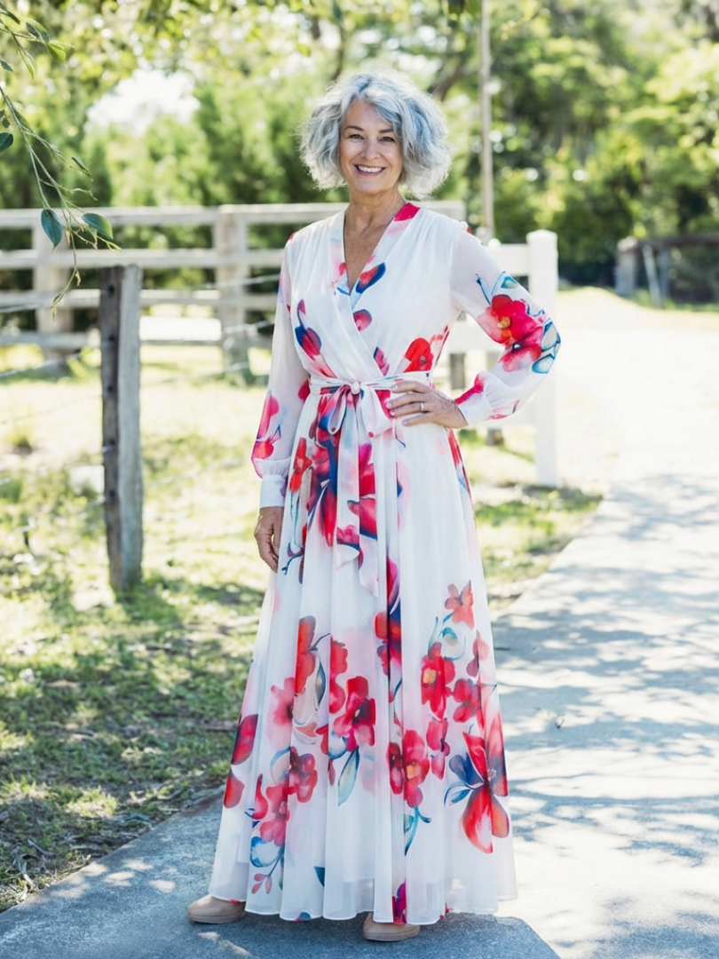 Lillian | Wrap Maxi Dress