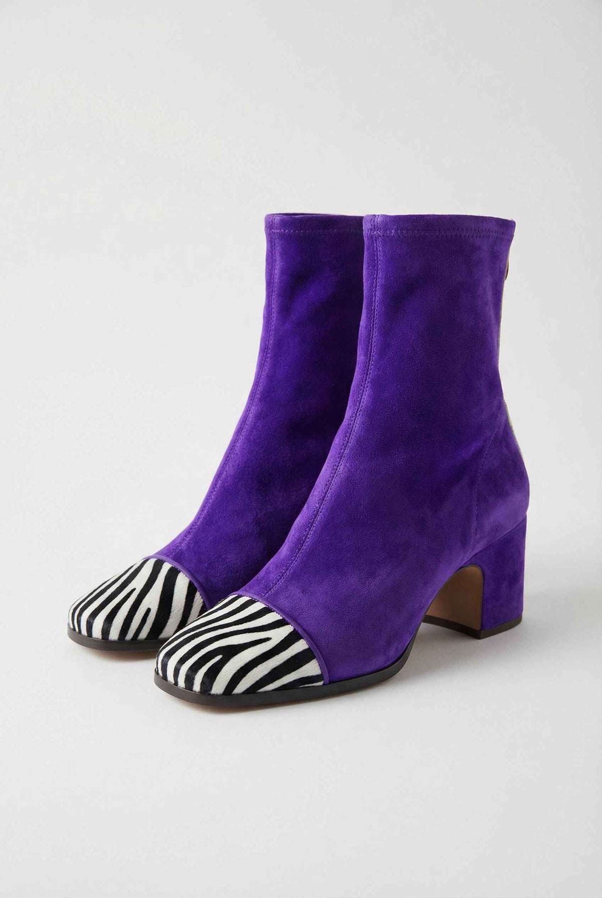 Freya | Purple retro mid-calf boots