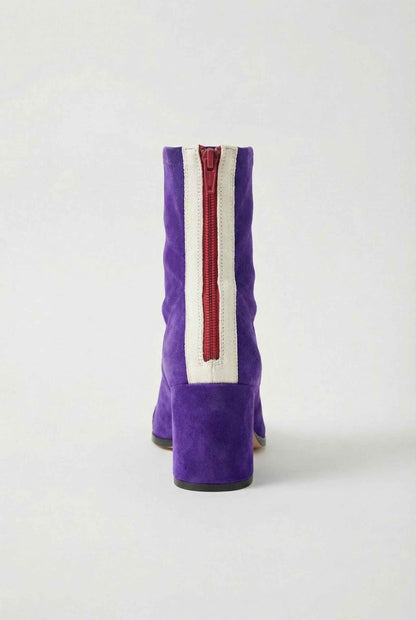 Freya | Purple retro mid-calf boots