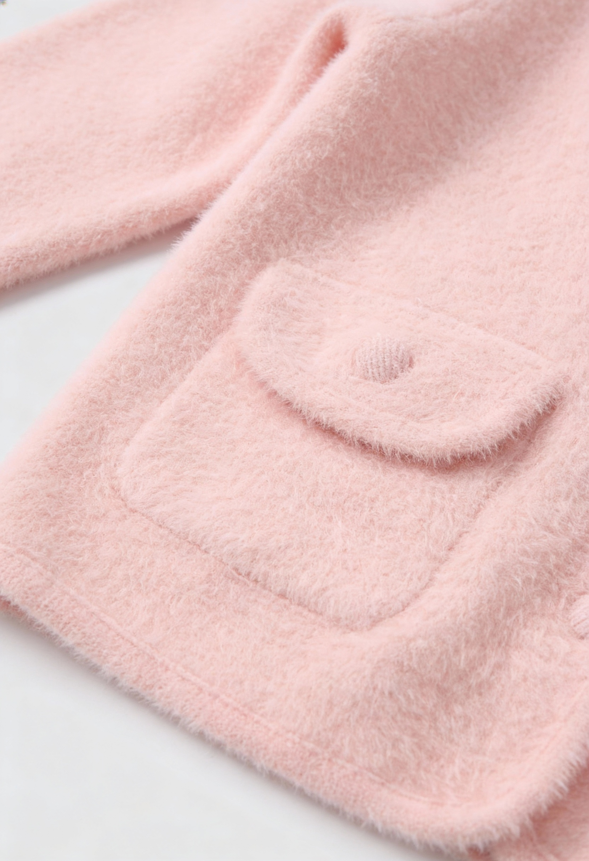 Emma | Pink Long Cardigan with Open Front