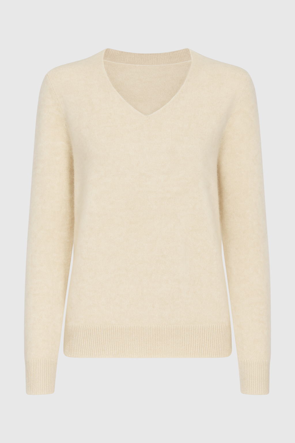 Celeste | Beige V-Neck Women's Sweater