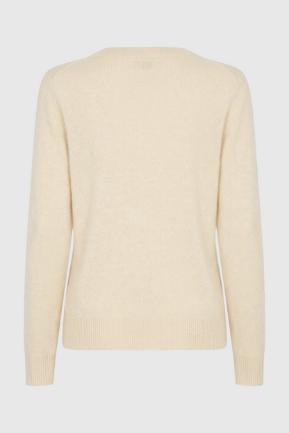 Celeste | Beige V-Neck Women's Sweater