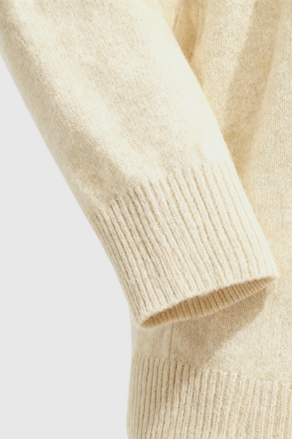 Celeste | Beige V-Neck Women's Sweater