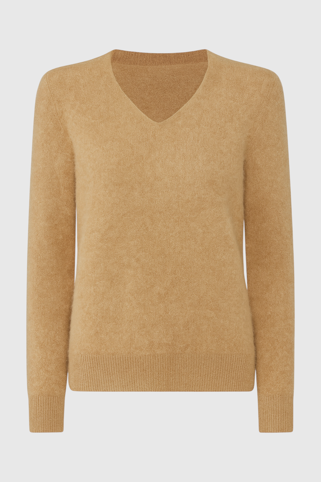 Hazel | Brown V-Neck Sweater
