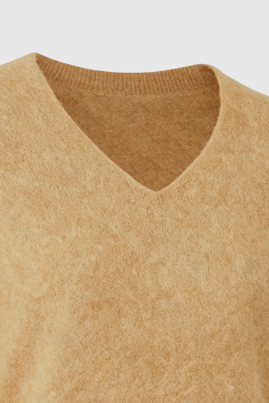 Hazel | Brown V-Neck Sweater