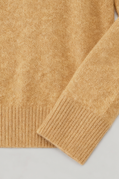 Hazel | Brown V-Neck Sweater