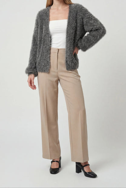 Chloe | Dark Gray Relaxed Fit Cardigan