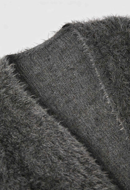 Chloe | Dark Gray Relaxed Fit Cardigan