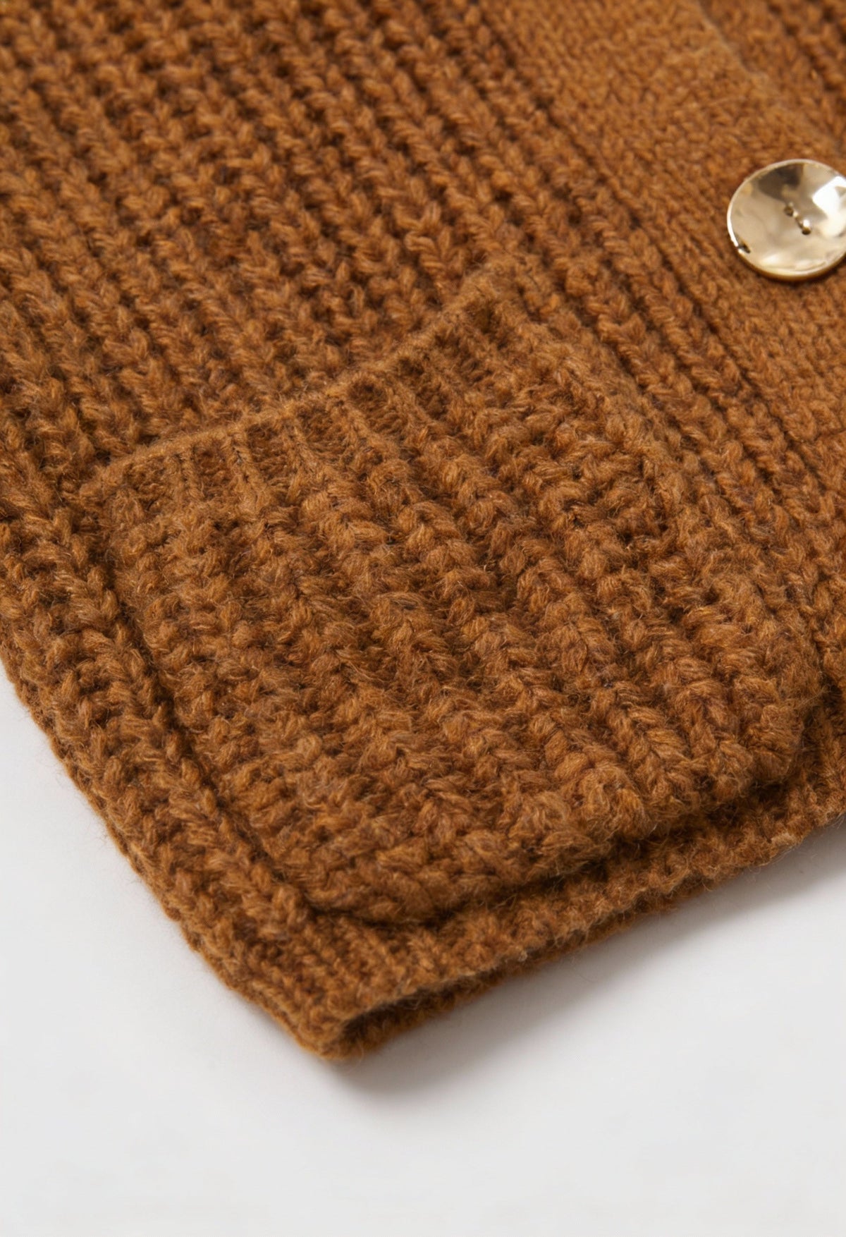 Rose | Long Brown Cardigan with Relaxed Fit