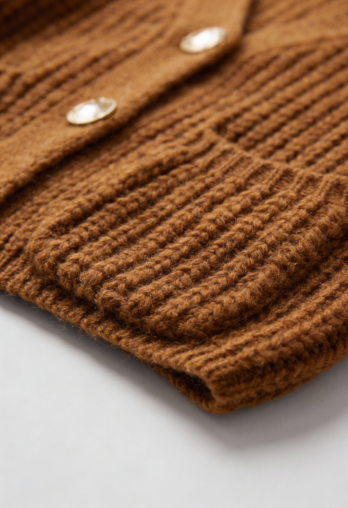 Rose | Long Brown Cardigan with Relaxed Fit