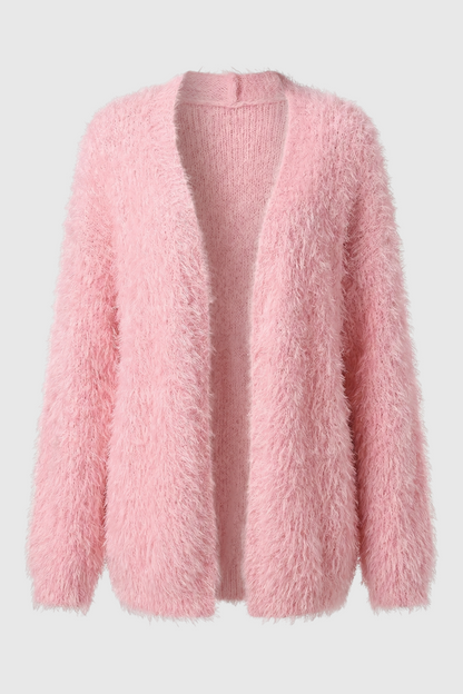 Ava | Pink Knit Cardigan with Versatile Styling