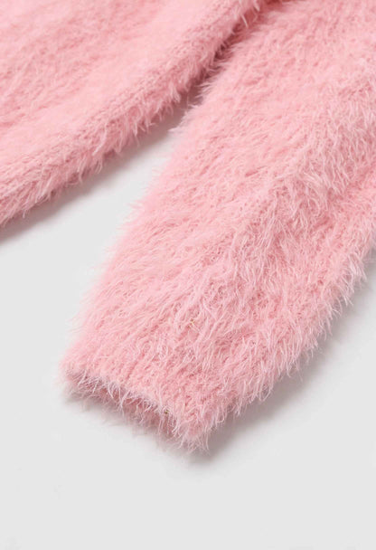 Ava | Pink Knit Cardigan with Versatile Styling