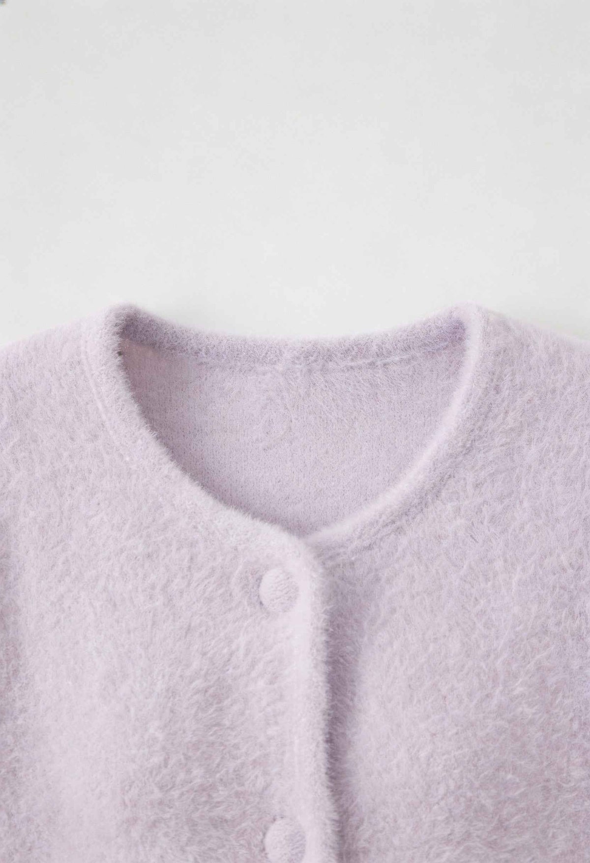 Lily | Purple Knitted Open-Front Cardigan
