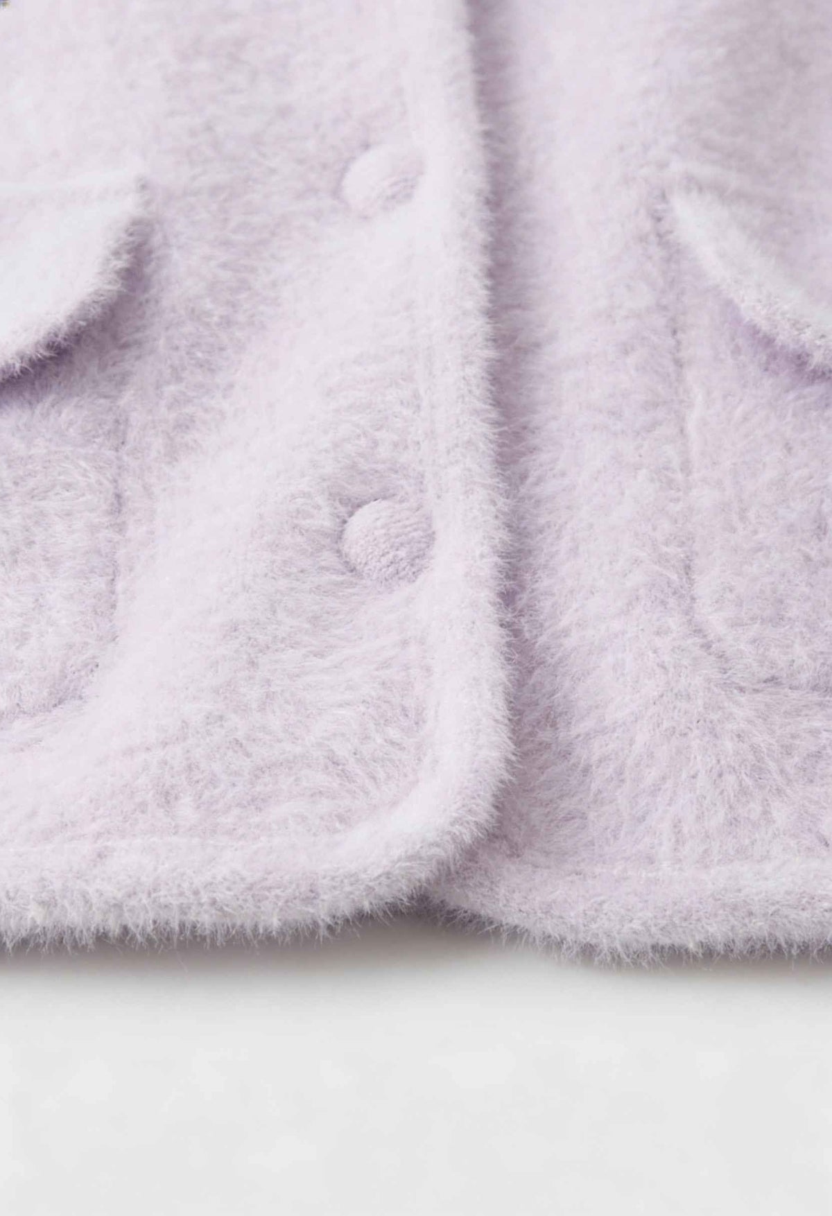Lily | Purple Knitted Open-Front Cardigan