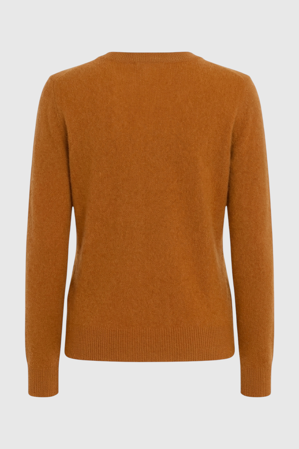Amber | Orange V-Neck Sweater