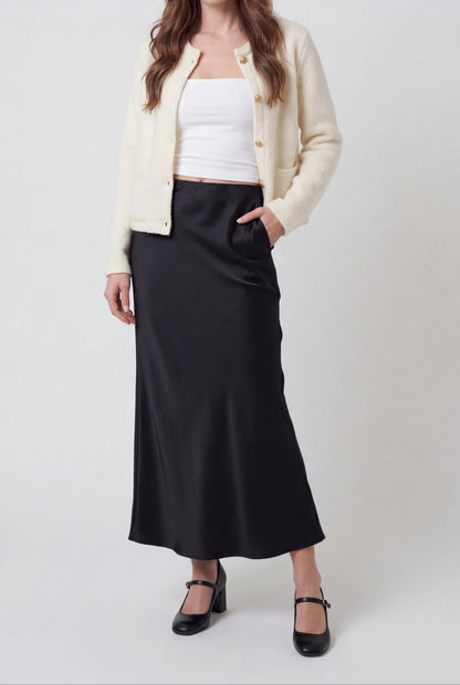 Maya | White Long Cardigan with Relaxed Fit