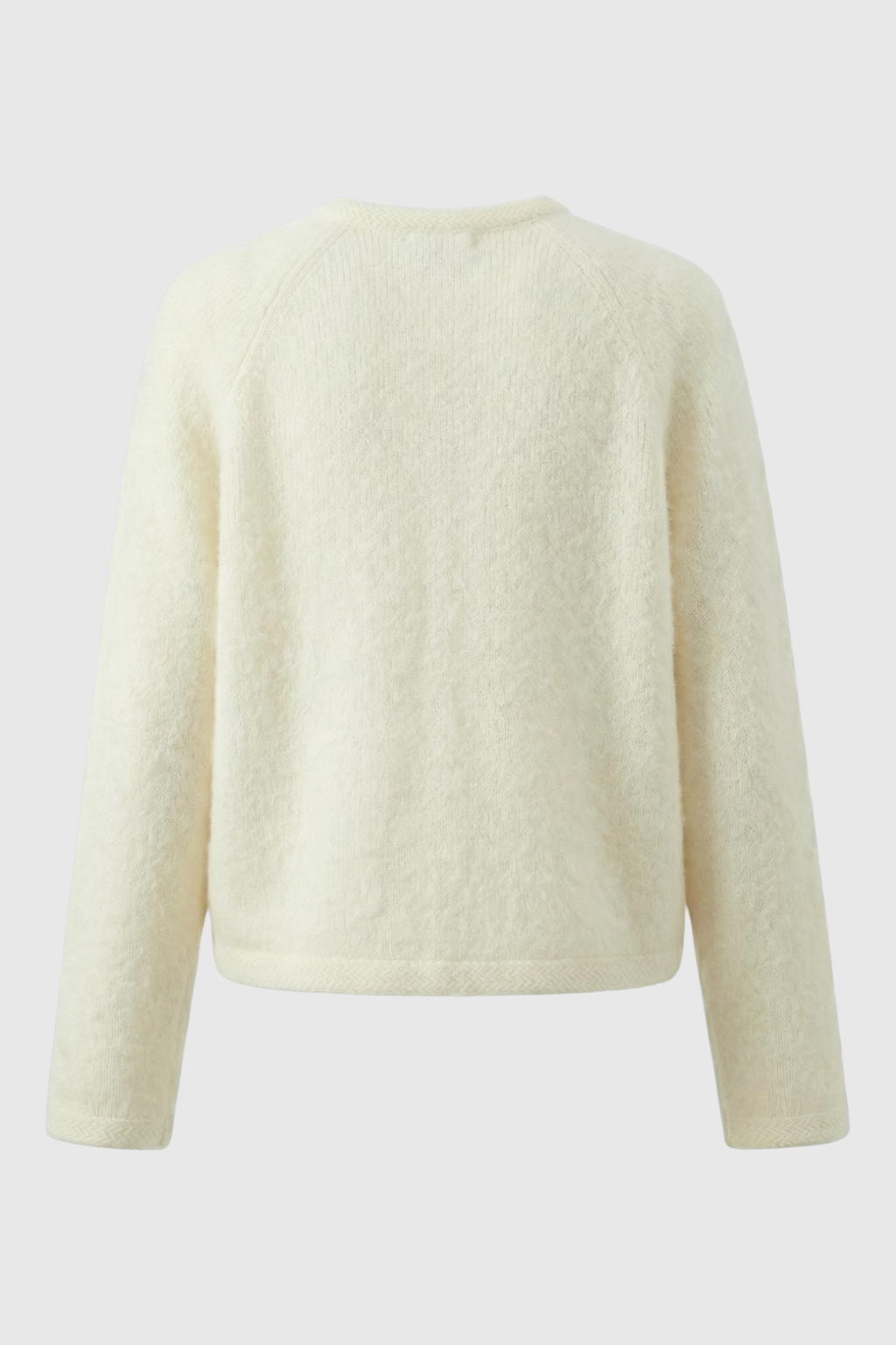 Maya | White Long Cardigan with Relaxed Fit