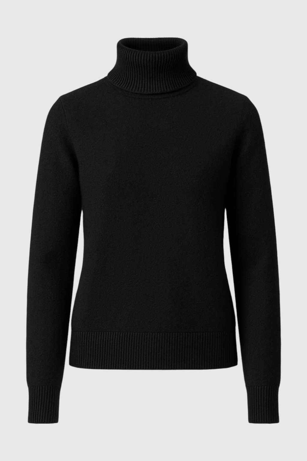 Nadine | Slim Fit Black Turtleneck Sweater