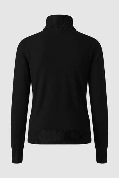 Nadine | Slim Fit Black Turtleneck Sweater