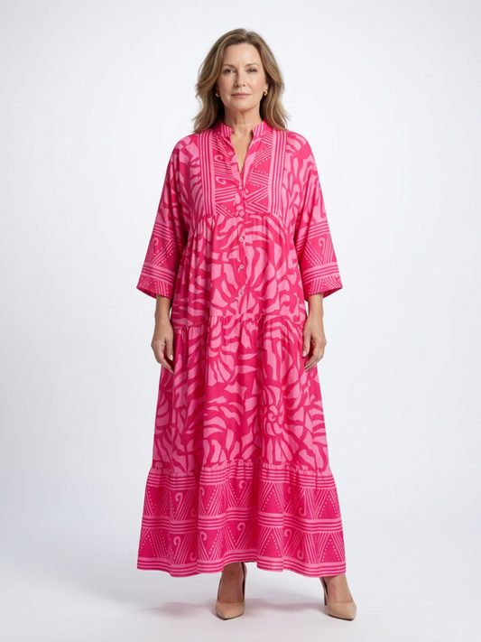 Marielle | Button Midi Dress