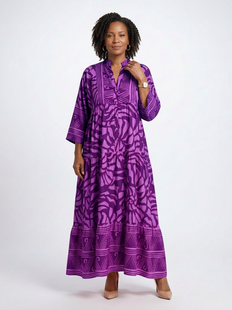 Marielle | Button Midi Dress