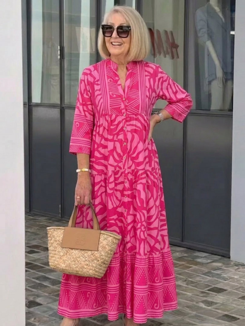 Marielle | Button Midi Dress
