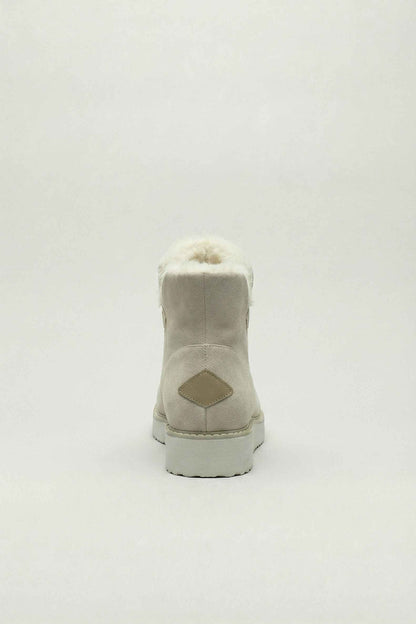 Lily | Beige ankle boots with durable sole