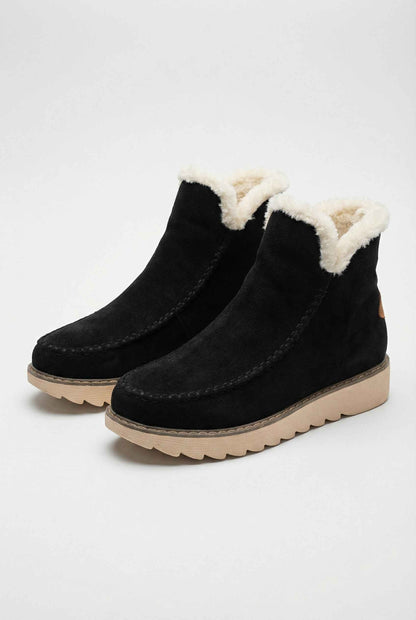 Isla | Warm-lined black ankle boots