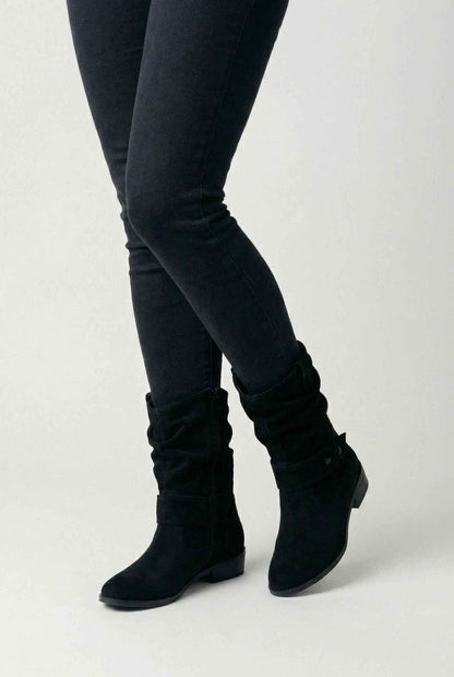 Beatrice | Black suede ankle boots