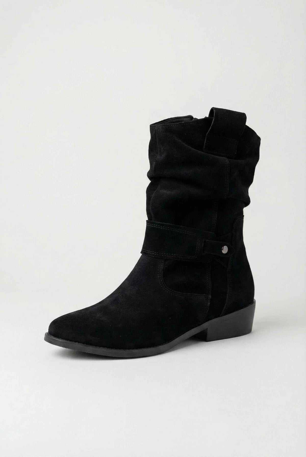 Beatrice | Black suede ankle boots