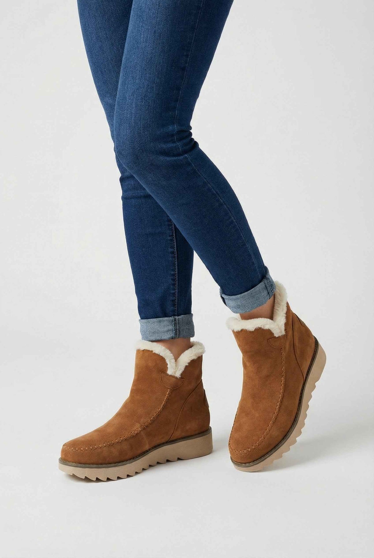 Nora | Cosy brown ankle boots
