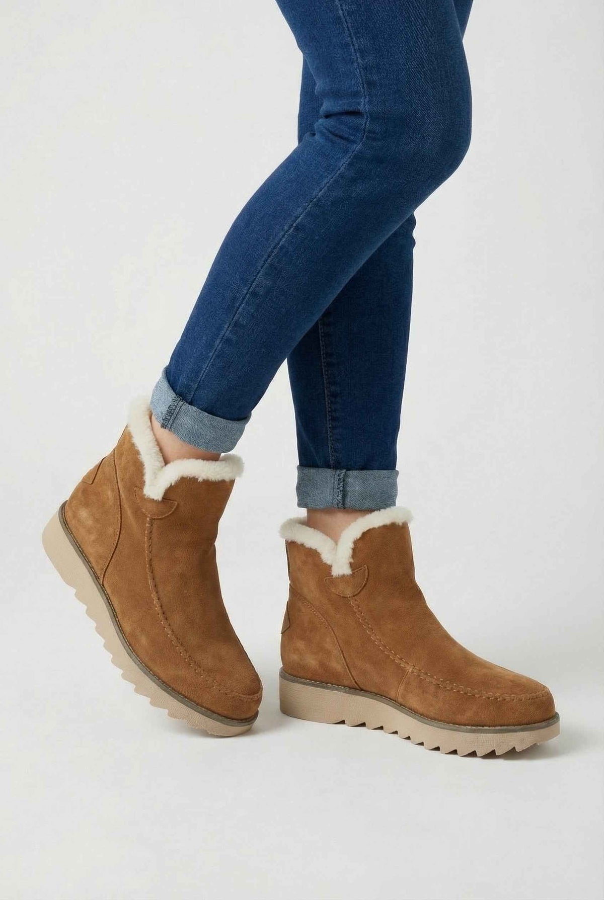 Nora | Cosy brown ankle boots
