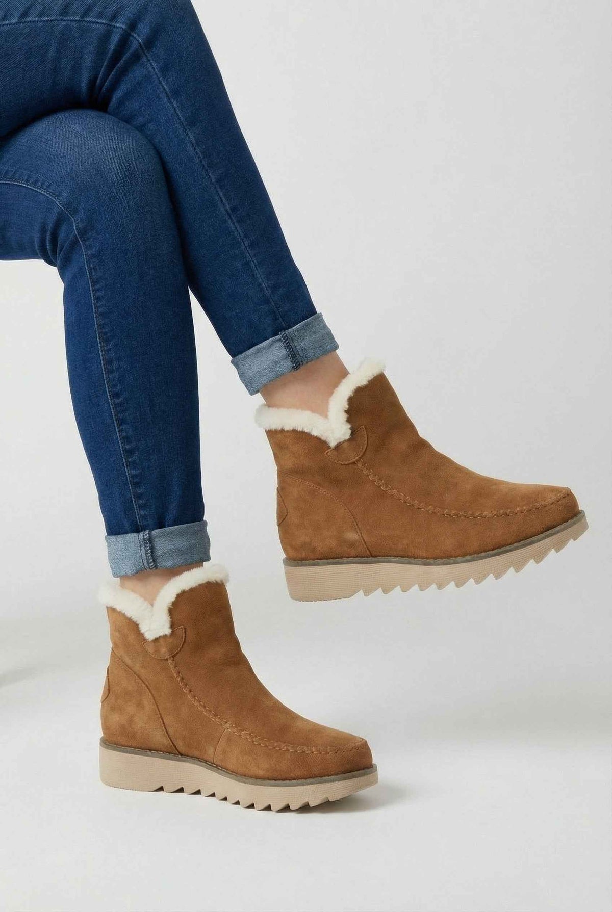Nora | Cosy brown ankle boots