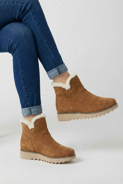 Nora | Cosy brown ankle boots
