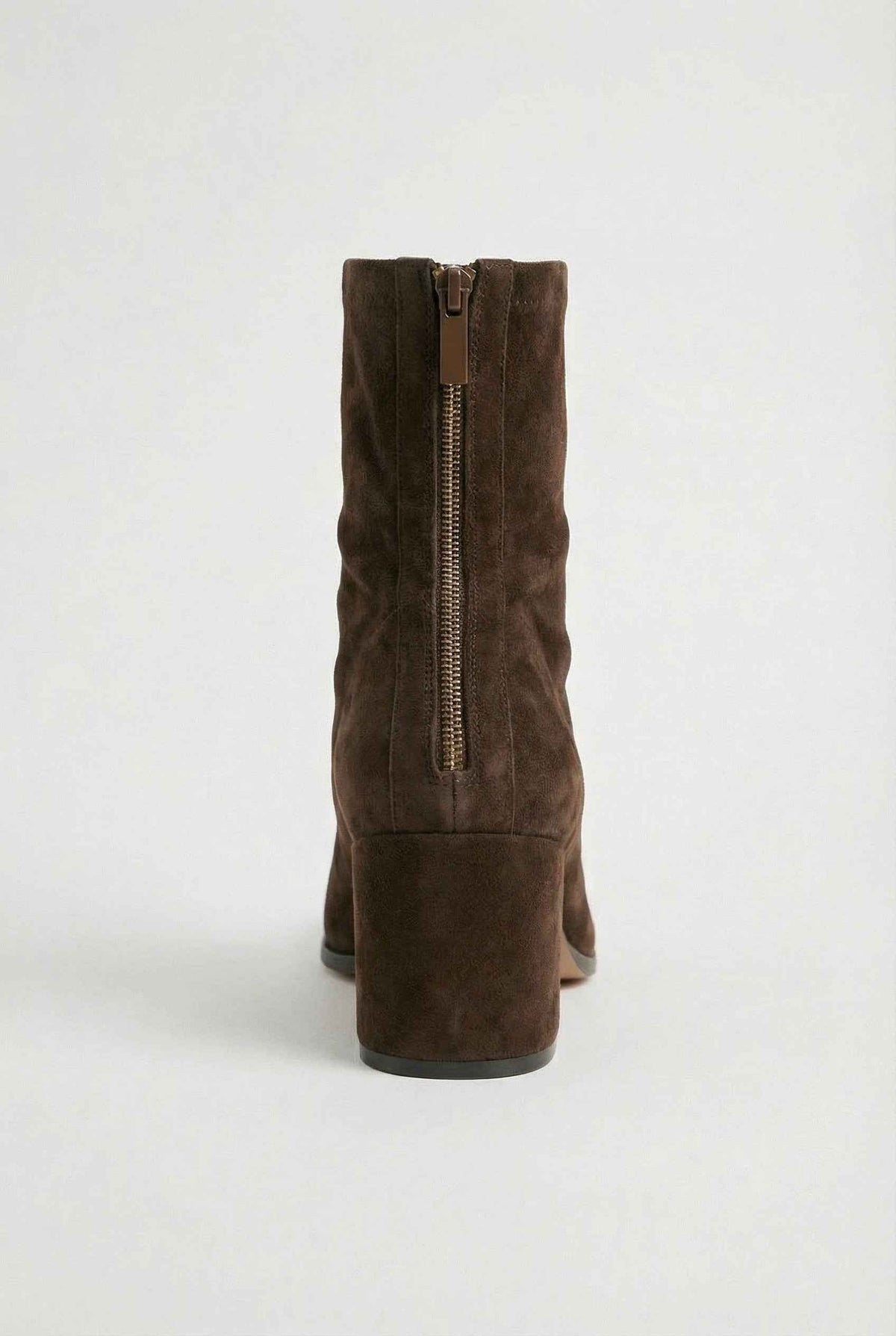 Harper | Block heel ankle boots in dark brown