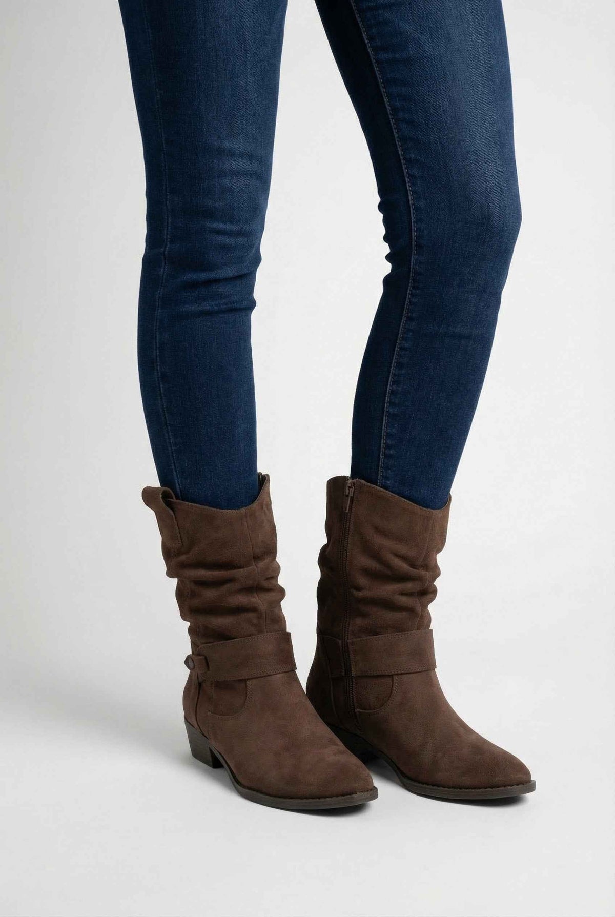 Harriet | Dark brown suede ankle boots