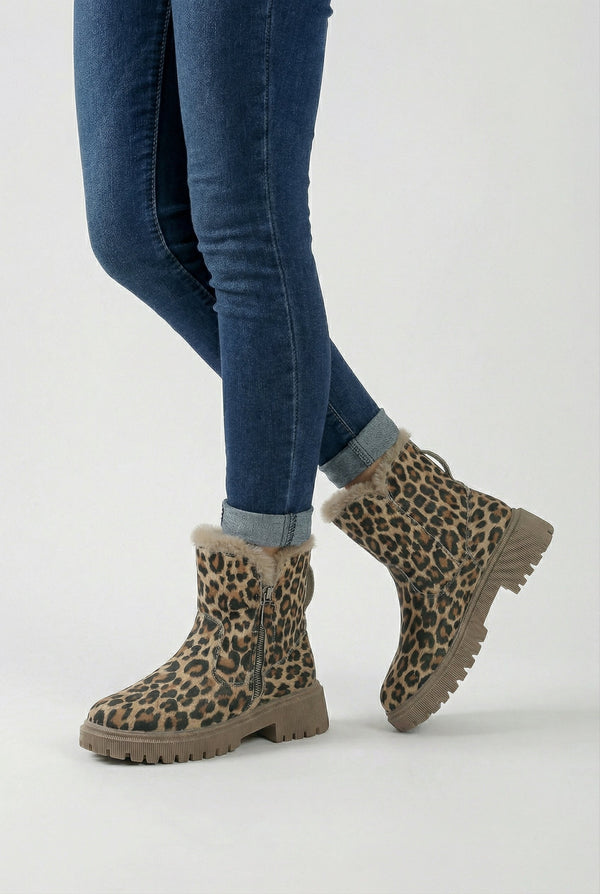 Penelope | Leopard print ankle boots