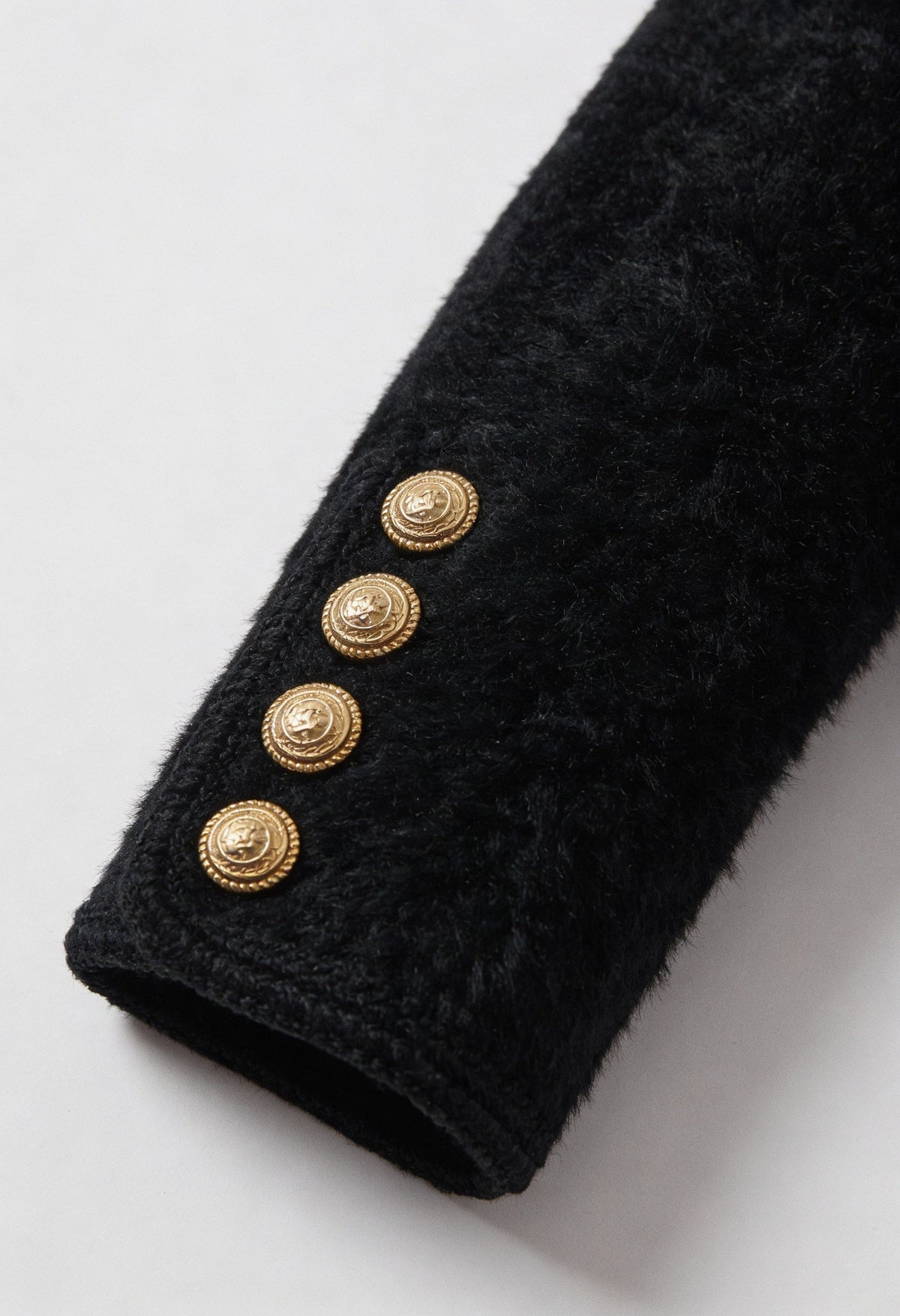 Kate | Black Long Cardigan with Open Front