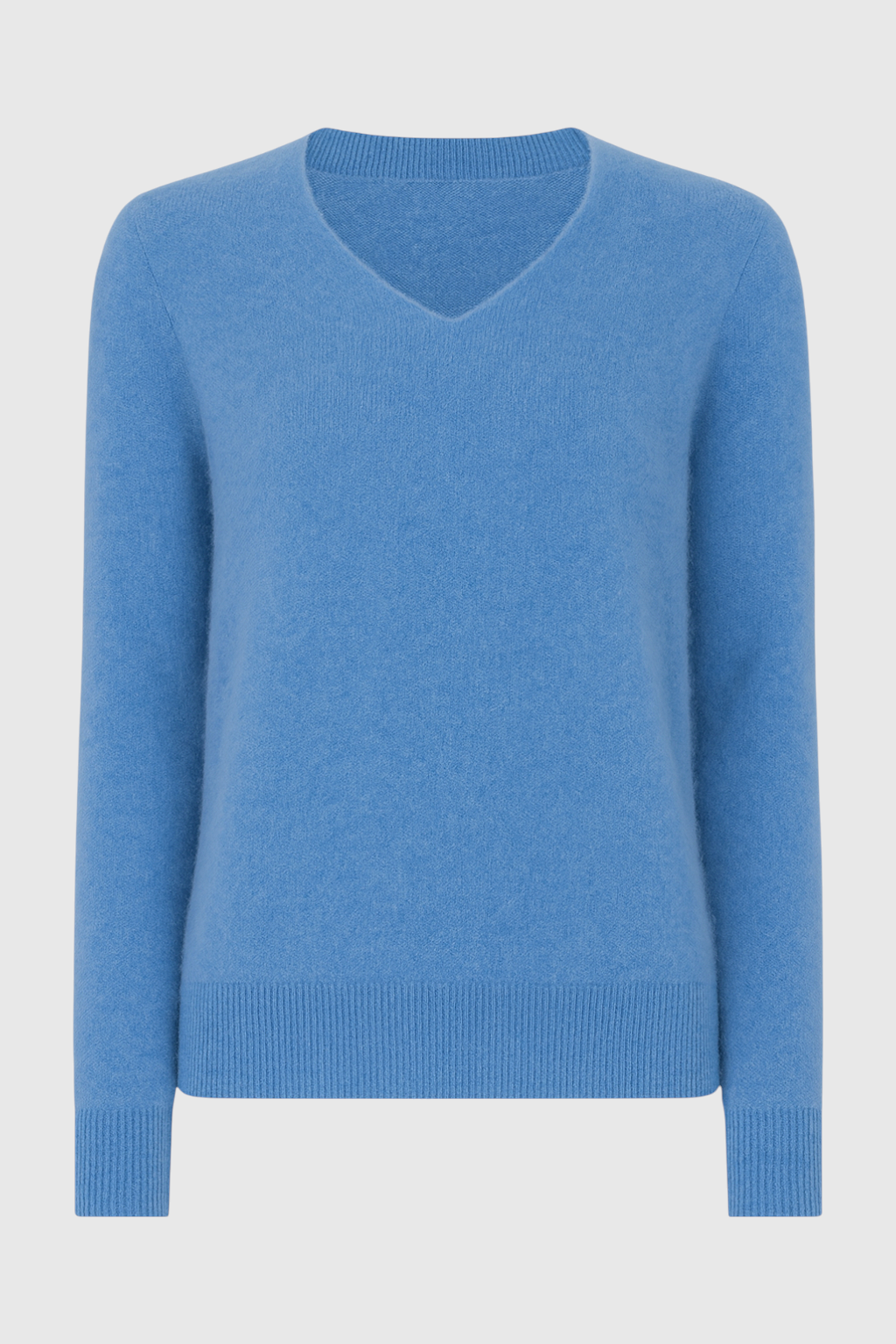 Charlotte | Blue V-Neck Women's Sweater