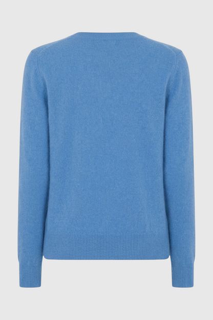 Charlotte | Blue V-Neck Women's Sweater