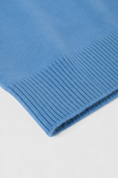 Charlotte | Blue V-Neck Women's Sweater